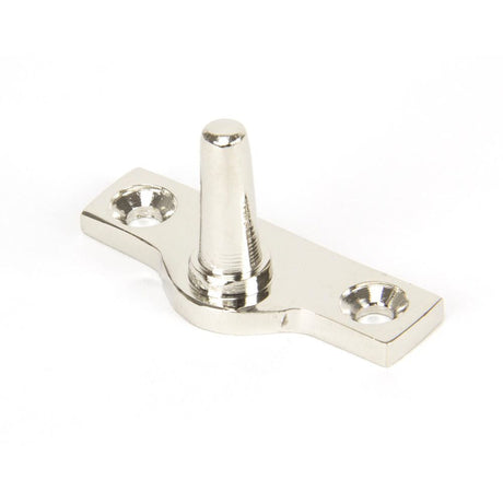 This is an image showing From The Anvil - Polished Nickel Offset Stay Pin available from T.H Wiggans Architectural Ironmongery in Kendal, quick delivery and discounted prices