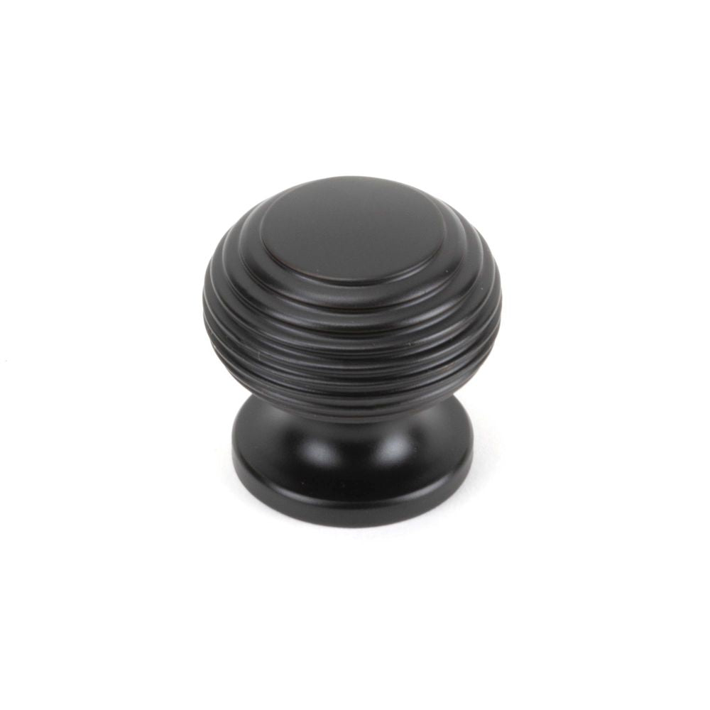 This is an image showing From The Anvil - Aged Bronze Beehive Cabinet Knob 30mm available from T.H Wiggans Architectural Ironmongery in Kendal, quick delivery and discounted prices