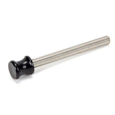 This is an image showing From The Anvil - Black ended SS M10 110mm Threaded Bar available from T.H Wiggans Architectural Ironmongery in Kendal, quick delivery and discounted prices