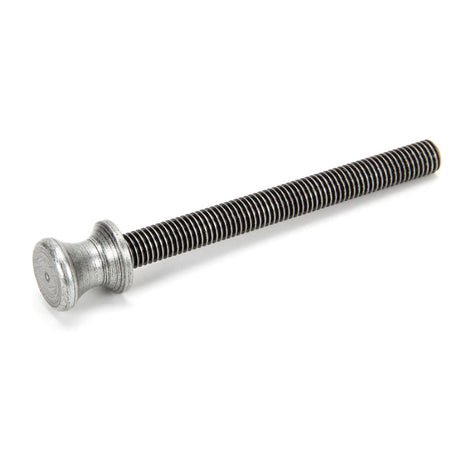 This is an image showing From The Anvil - Pewter ended SS M10 110mm Threaded Bar available from T.H Wiggans Architectural Ironmongery in Kendal, quick delivery and discounted prices
