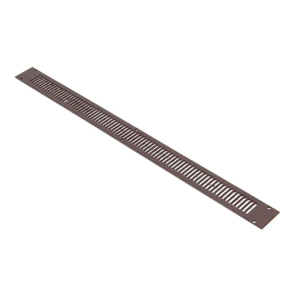 This is an image showing From The Anvil - Brown Aluminium Small/Medium Grill 288mm available from T.H Wiggans Architectural Ironmongery in Kendal, quick delivery and discounted prices