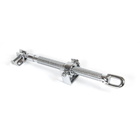 This is an image showing From The Anvil - Polished Chrome 12" Fanlight Screw Opener available from T.H Wiggans Architectural Ironmongery in Kendal, quick delivery and discounted prices