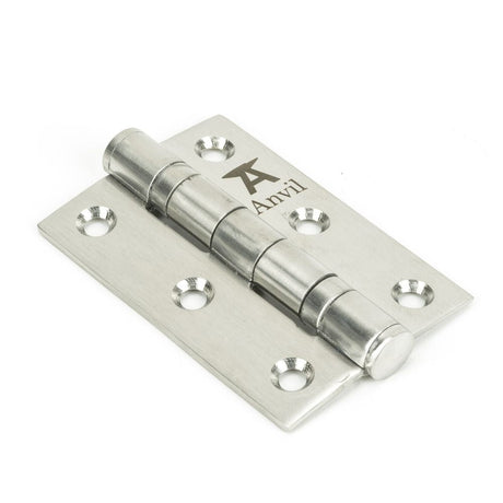 This is an image showing From The Anvil - SSS 3" Ball Bearing Butt Hinge (pair) available from T.H Wiggans Architectural Ironmongery in Kendal, quick delivery and discounted prices