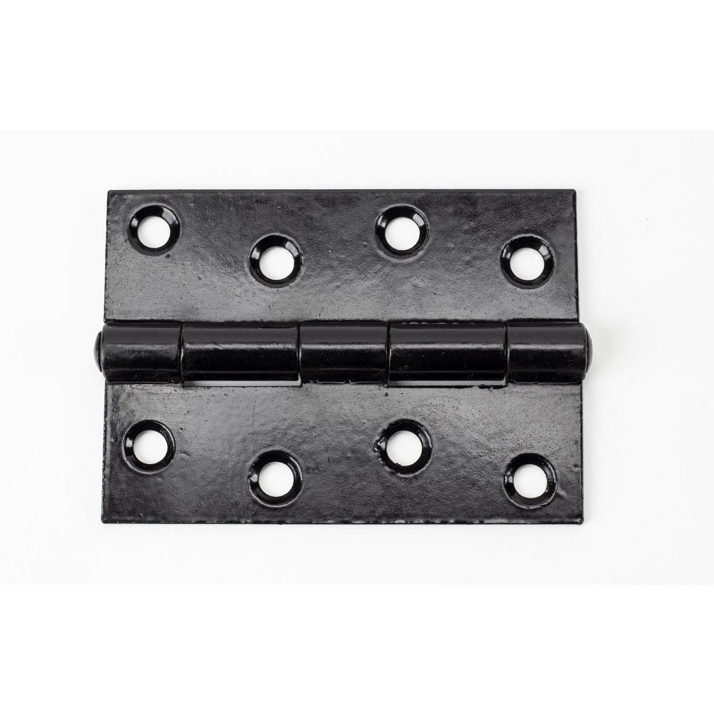 This is an image showing From The Anvil - Black 4" Butt Hinge (Pair) available from T.H Wiggans Architectural Ironmongery, quick delivery and discounted prices