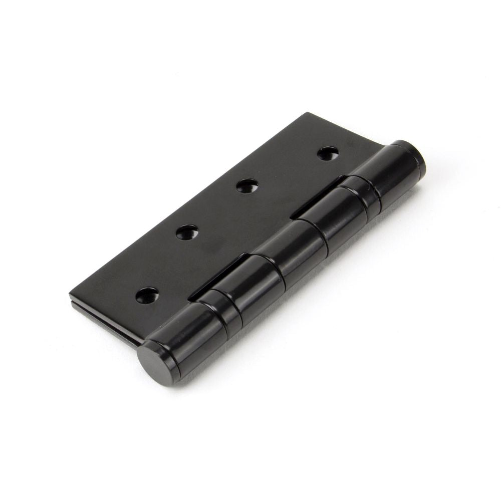 This is an image showing From The Anvil - Black 4" Ball Bearing Butt Hinge (pair) available from T.H Wiggans Architectural Ironmongery, quick delivery and discounted prices