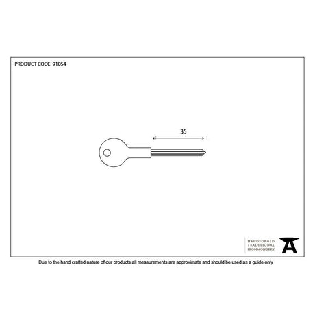 This is an image showing From The Anvil - Chubb Short Security Star Key available from trade door handles, quick delivery and discounted prices