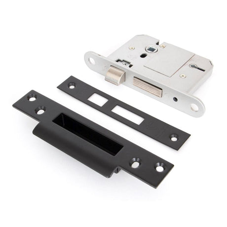 This is an image showing From The Anvil - Black 3" 5 Lever BS Sash Lock available from T.H Wiggans Architectural Ironmongery in Kendal, quick delivery and discounted prices