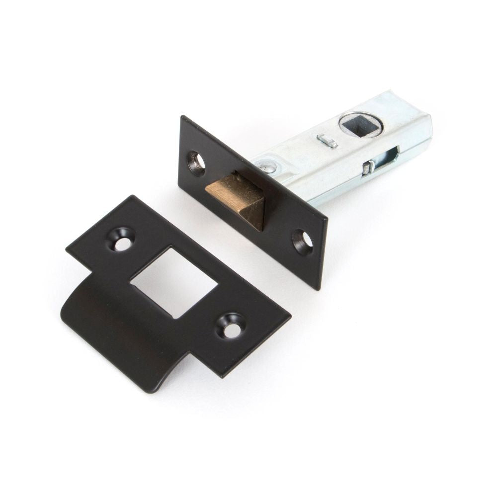 This is an image showing From The Anvil - Black 2?" Tubular Mortice Latch available from T.H Wiggans Architectural Ironmongery in Kendal, quick delivery and discounted prices