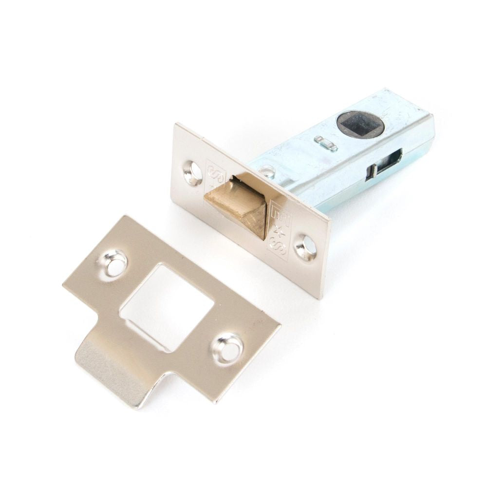 This is an image showing From The Anvil - Nickel 2?" Tubular Mortice Latch available from T.H Wiggans Architectural Ironmongery in Kendal, quick delivery and discounted prices