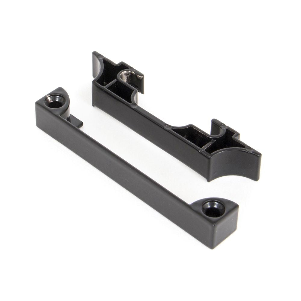This is an image showing From The Anvil - Black 1/2" Rebate Kit for Latch and Deadbolt available from T.H Wiggans Architectural Ironmongery in Kendal, quick delivery and discounted prices