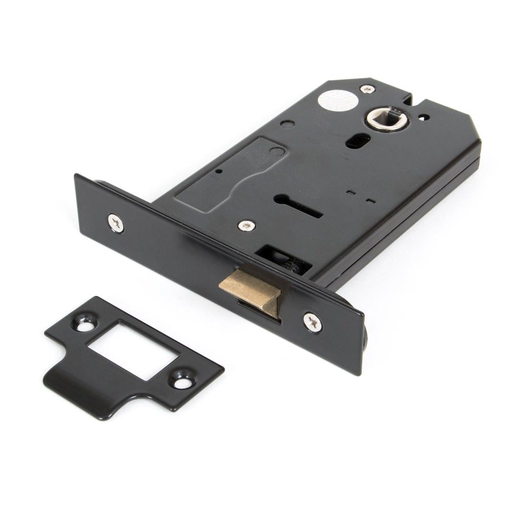 This is an image showing From The Anvil - Black 5" Horizontal Latch available from T.H Wiggans Architectural Ironmongery in Kendal, quick delivery and discounted prices