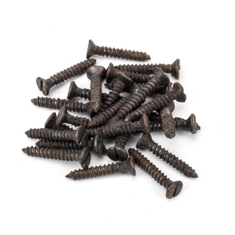 This is an image showing From The Anvil - Beeswax 8x1" Countersunk Screws (25) available from T.H Wiggans Architectural Ironmongery in Kendal, quick delivery and discounted prices