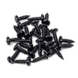 This is an image showing From The Anvil - Black 8x?" Round Head Screws (25) available from T.H Wiggans Architectural Ironmongery in Kendal, quick delivery and discounted prices