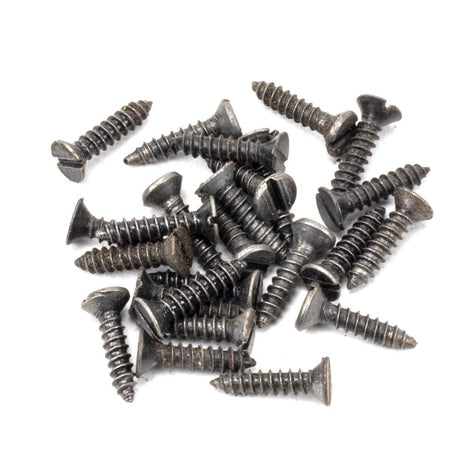 This is an image showing From The Anvil - Pewter 4x?" Countersunk Screws (25) available from T.H Wiggans Architectural Ironmongery in Kendal, quick delivery and discounted prices
