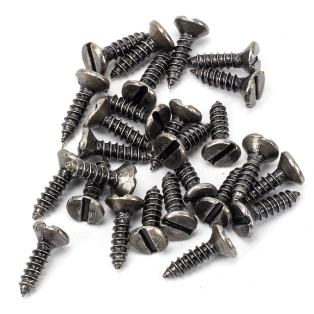 This is an image showing From The Anvil - Pewter 6x?" Countersunk Screws (25) available from T.H Wiggans Architectural Ironmongery in Kendal, quick delivery and discounted prices