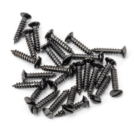 This is an image showing From The Anvil - Dark Stainless Steel 6x?" Countersunk Raised Head Screw (25) available from T.H Wiggans Architectural Ironmongery in Kendal, quick delivery and discounted prices