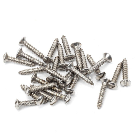 This is an image showing From The Anvil - Stainless Steel 4x?" Countersunk Raised Head Screws (25) available from T.H Wiggans Architectural Ironmongery in Kendal, quick delivery and discounted prices