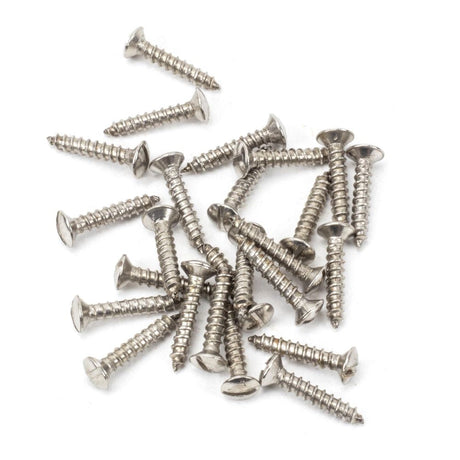This is an image showing From The Anvil - Stainless Steel 6x?" Countersunk Raised Head Screws (25) available from T.H Wiggans Architectural Ironmongery in Kendal, quick delivery and discounted prices