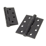 This is an image showing From The Anvil - External Beeswax 4" Ball Bearing Butt Hinge (pair) available from T.H Wiggans Architectural Ironmongery, quick delivery and discounted prices