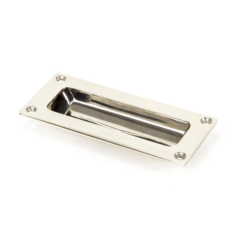 This is an image of From The Anvil - Polished Nickel Flush Handle available to order from T.H Wiggans Architectural Ironmongery in Kendal, quick delivery and discounted prices.