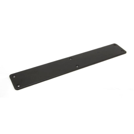 This is an image of From The Anvil - Black 400 x 66mm - Plain Fingerplate available to order from T.H Wiggans Architectural Ironmongery in Kendal, quick delivery and discounted prices.