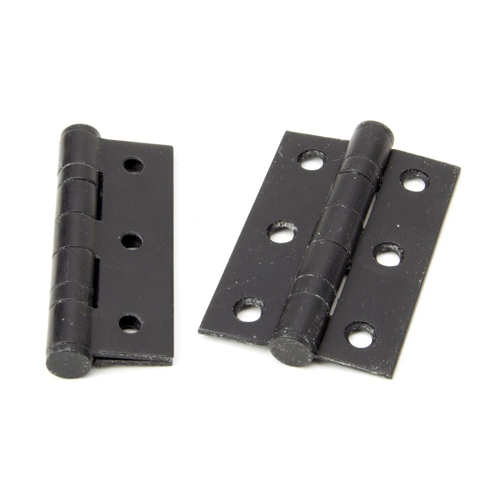 This is an image showing From The Anvil - External Beeswax 3" Ball Bearing Butt Hinge (pair) available from T.H Wiggans Architectural Ironmongery, quick delivery and discounted prices