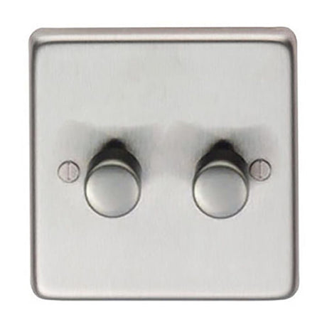 This is an image showing From The Anvil - SSS Double LED Dimmer Switch available from T.H Wiggans Architectural Ironmongery in Kendal, quick delivery and discounted prices