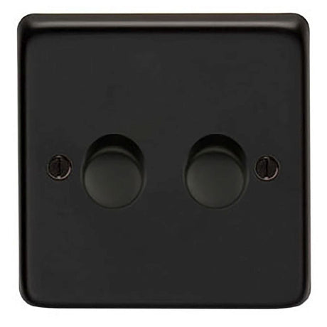 This is an image showing From The Anvil - MB Double LED Dimmer Switch available from T.H Wiggans Architectural Ironmongery in Kendal, quick delivery and discounted prices
