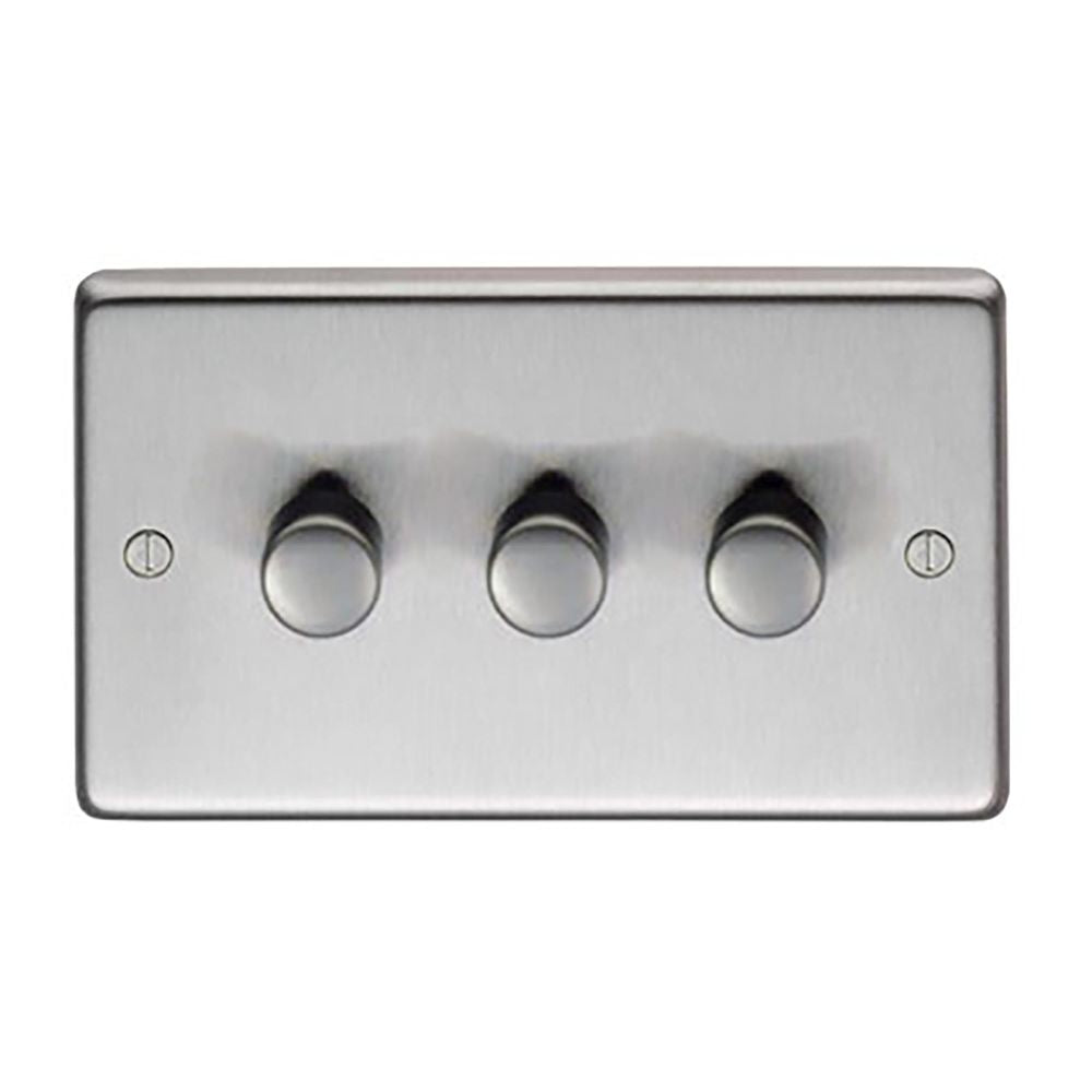 This is an image showing From The Anvil - SSS Triple LED Dimmer Switch available from T.H Wiggans Architectural Ironmongery in Kendal, quick delivery and discounted prices