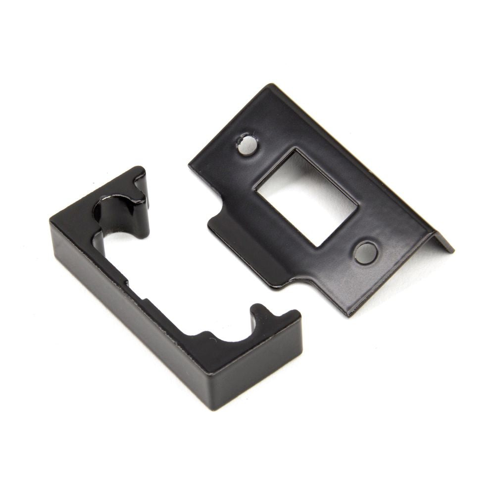 This is an image showing From The Anvil - Black ?" Rebate Kit for Tubular Mortice Latch available from T.H Wiggans Architectural Ironmongery in Kendal, quick delivery and discounted prices