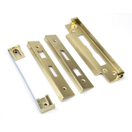This is an image showing From The Anvil - PVD 1/2" Rebate Kit for Sash Lock available from T.H Wiggans Architectural Ironmongery in Kendal, quick delivery and discounted prices