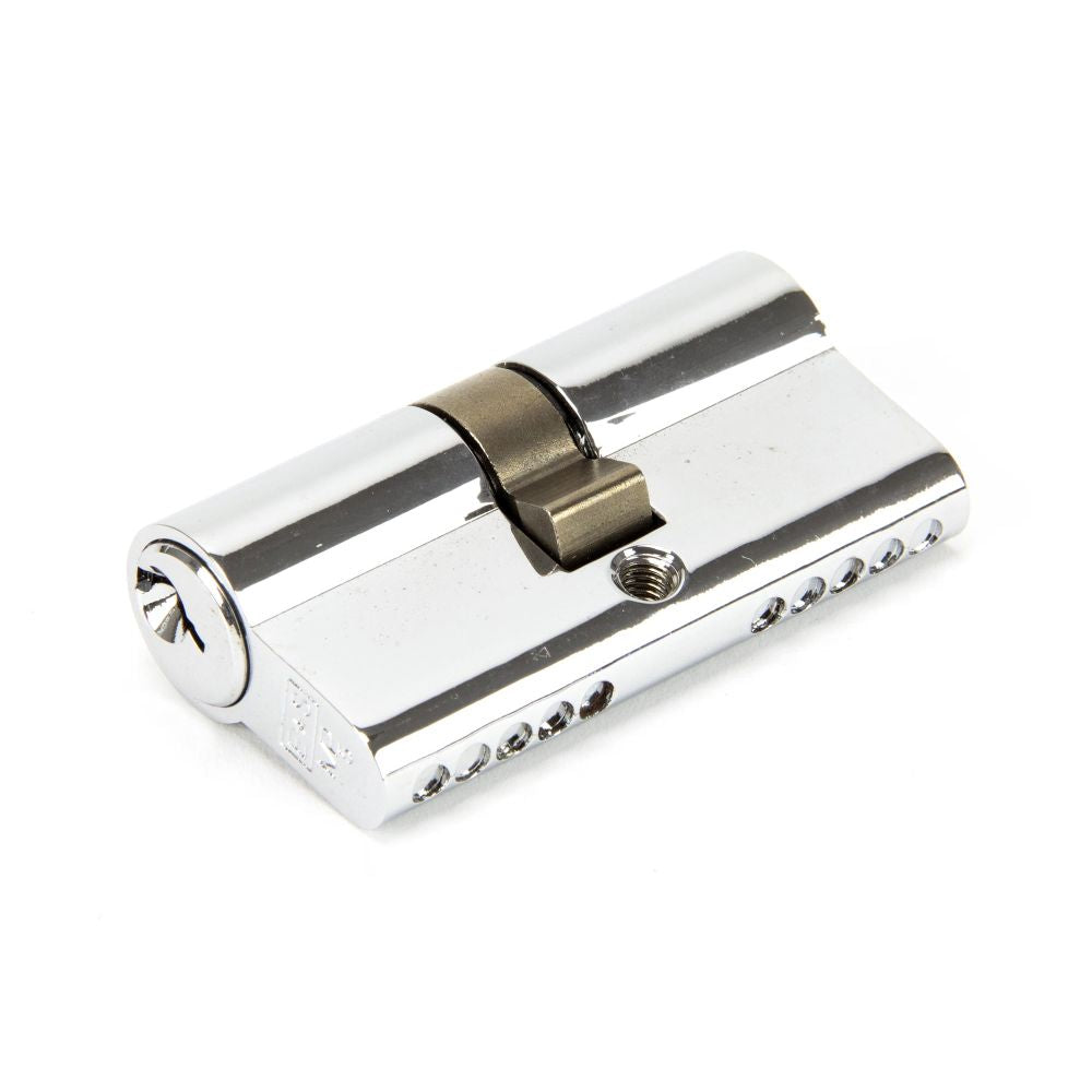 This is an image showing From The Anvil - Polished Chrome 30/30 Euro Cylinder available from T.H Wiggans Architectural Ironmongery in Kendal, quick delivery and discounted prices