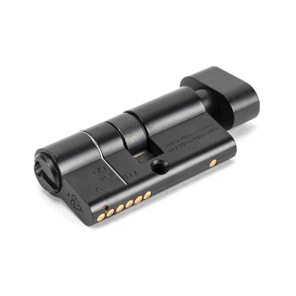 This is an image showing From The Anvil - Black 30/30 6pin Euro Cylinder/Thumbturn KA available from T.H Wiggans Architectural Ironmongery in Kendal, quick delivery and discounted prices