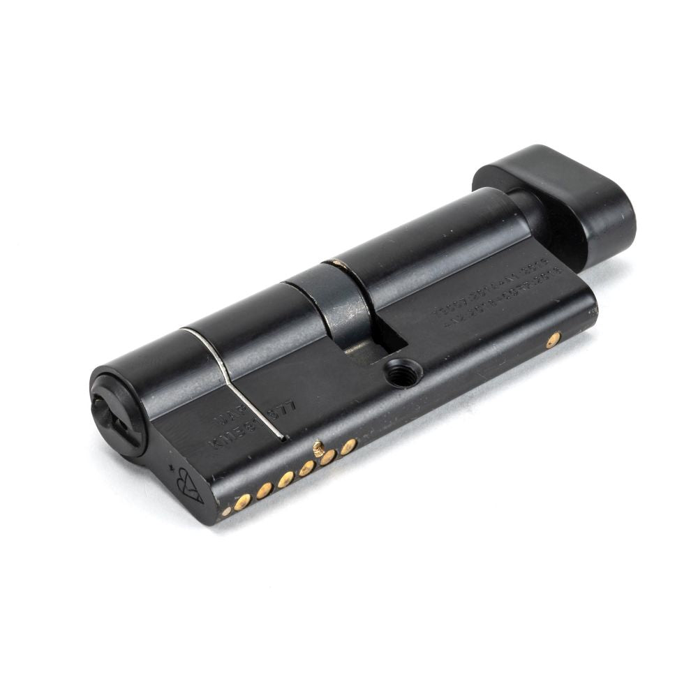This is an image showing From The Anvil - Black 40/40 6pin Euro Cylinder/Thumbturn KA available from T.H Wiggans Architectural Ironmongery in Kendal, quick delivery and discounted prices