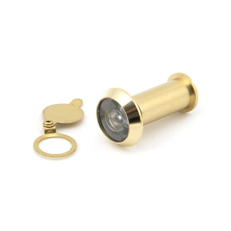 This is an image of From The Anvil - Lacquered Brass Door Viewer 180 Deg. (34-56mm Door) available to order from T.H Wiggans Architectural Ironmongery in Kendal, quick delivery and discounted prices.