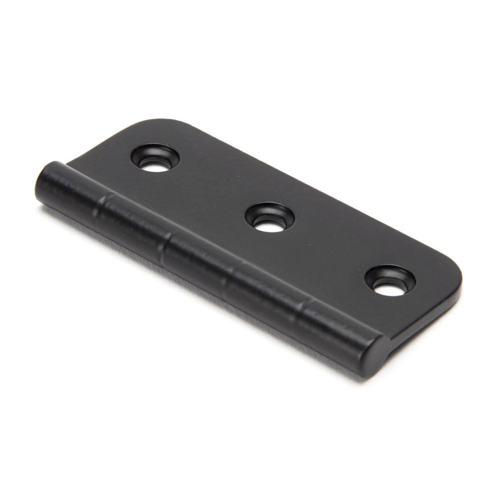 This is an image showing From The Anvil - Black 3" Dummy Butt Hinge (Single) available from T.H Wiggans Architectural Ironmongery, quick delivery and discounted prices
