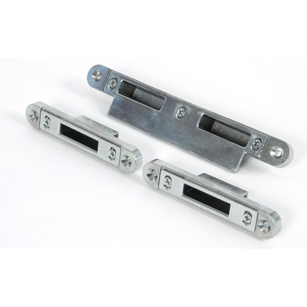 This is an image showing From The Anvil - Bright Zinc Plated Espag Keep Set - 44mm Door available from T.H Wiggans Architectural Ironmongery in Kendal, quick delivery and discounted prices