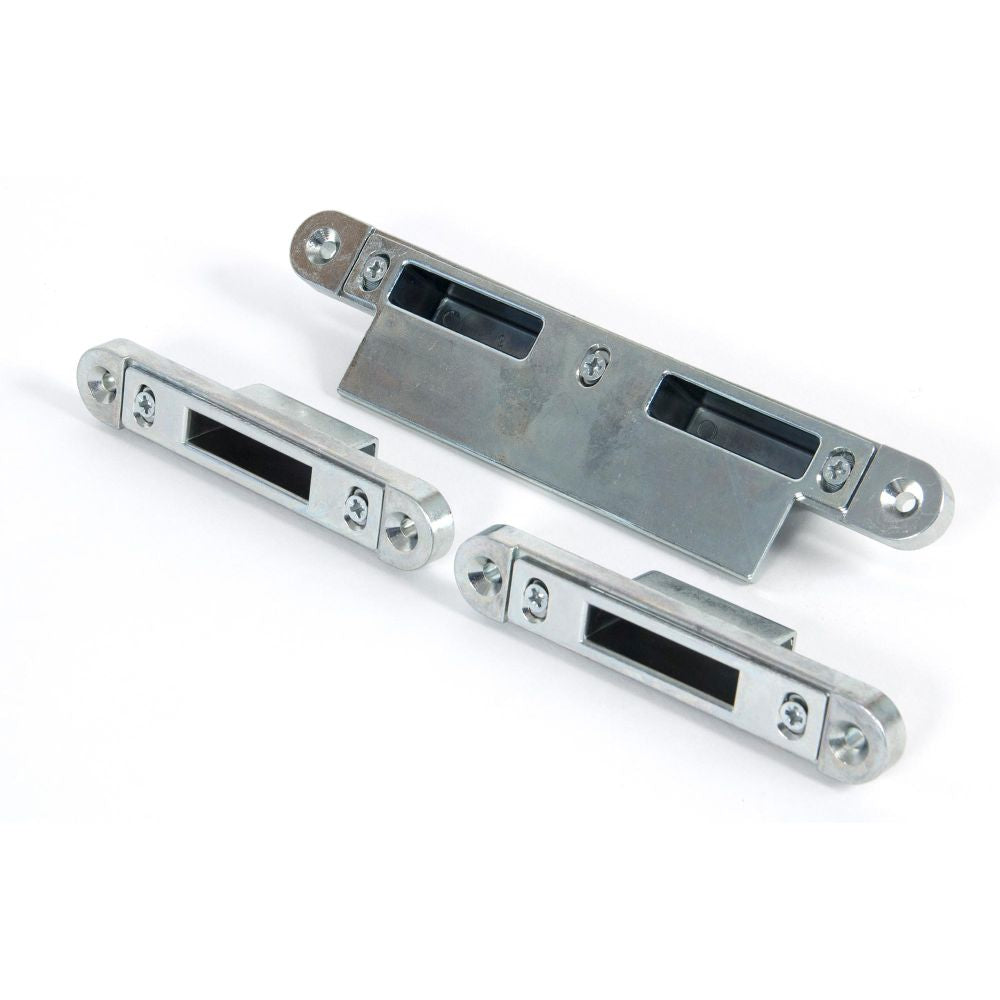 This is an image showing From The Anvil - Bright Zinc Plated Espag Keep Set - 57mm Door available from T.H Wiggans Architectural Ironmongery in Kendal, quick delivery and discounted prices