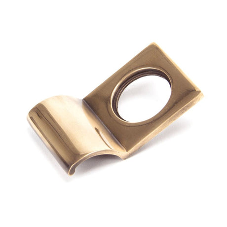 This is an image of From The Anvil - Polished Bronze Rim Cylinder Pull available to order from T.H Wiggans Architectural Ironmongery in Kendal, quick delivery and discounted prices.