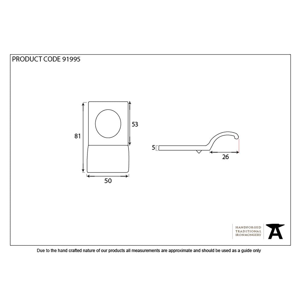 This is an image showing From The Anvil - Satin Chrome Rim Cylinder Pull available from trade door handles, quick delivery and discounted prices