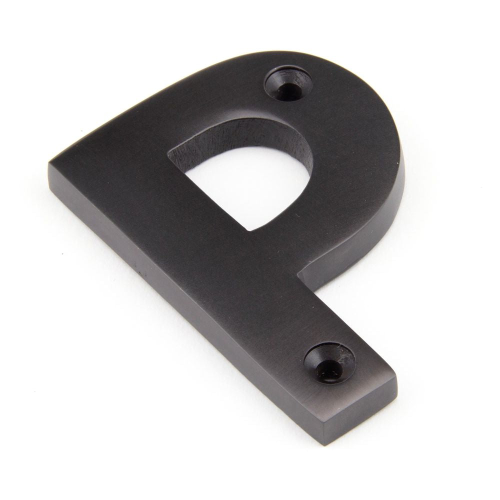 This is an image of From The Anvil - Aged Bronze Letter P available to order from T.H Wiggans Architectural Ironmongery in Kendal, quick delivery and discounted prices.