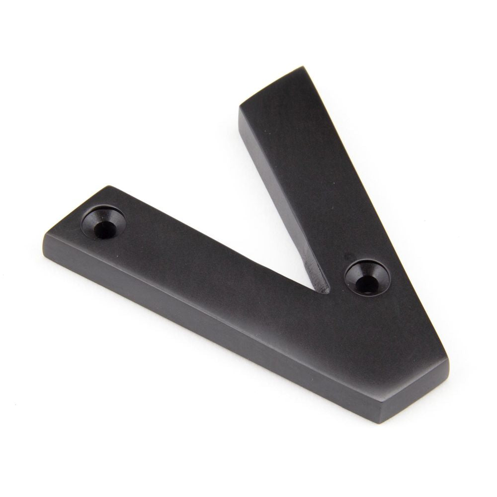 This is an image of From The Anvil - Aged Bronze Letter V available to order from T.H Wiggans Architectural Ironmongery in Kendal, quick delivery and discounted prices.