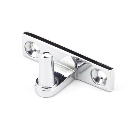 This is an image showing From The Anvil - Polished Chrome Cranked Stay Pin available from T.H Wiggans Architectural Ironmongery in Kendal, quick delivery and discounted prices