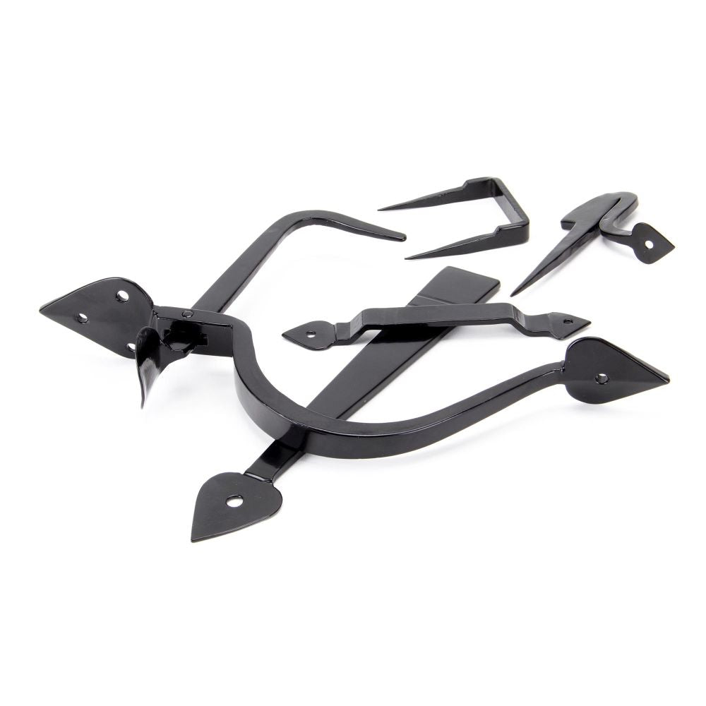 This is an image of From The Anvil - Black Tuscan Thumblatch available to order from T.H Wiggans Architectural Ironmongery in Kendal, quick delivery and discounted prices.