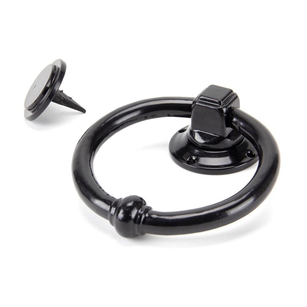 This is an image of From The Anvil - Black Regency Door Knocker available to order from T.H Wiggans Architectural Ironmongery in Kendal, quick delivery and discounted prices.