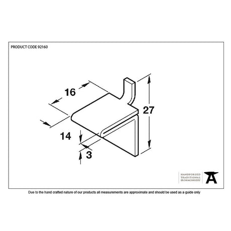 This is an image showing From The Anvil - Black Double Stud for Flat Black Bookcase Strip available from trade door handles, quick delivery and discounted prices