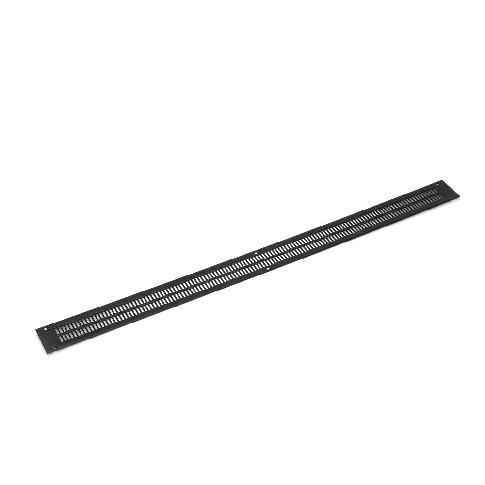 This is an image showing From The Anvil - Black Grille 435mm x 30mm available from T.H Wiggans Architectural Ironmongery in Kendal, quick delivery and discounted prices