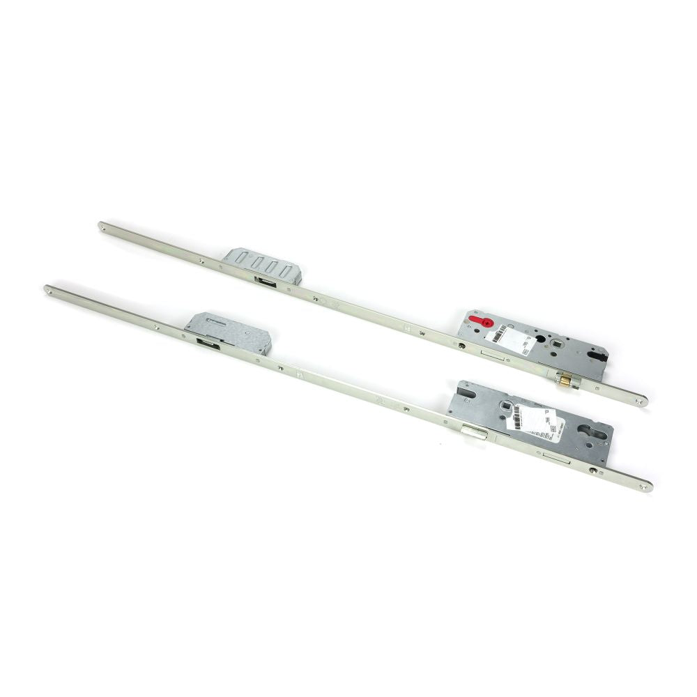 This is an image showing From The Anvil - BZP Winkhaus Espag Stable Door Lock 45mm BS available from T.H Wiggans Architectural Ironmongery in Kendal, quick delivery and discounted prices