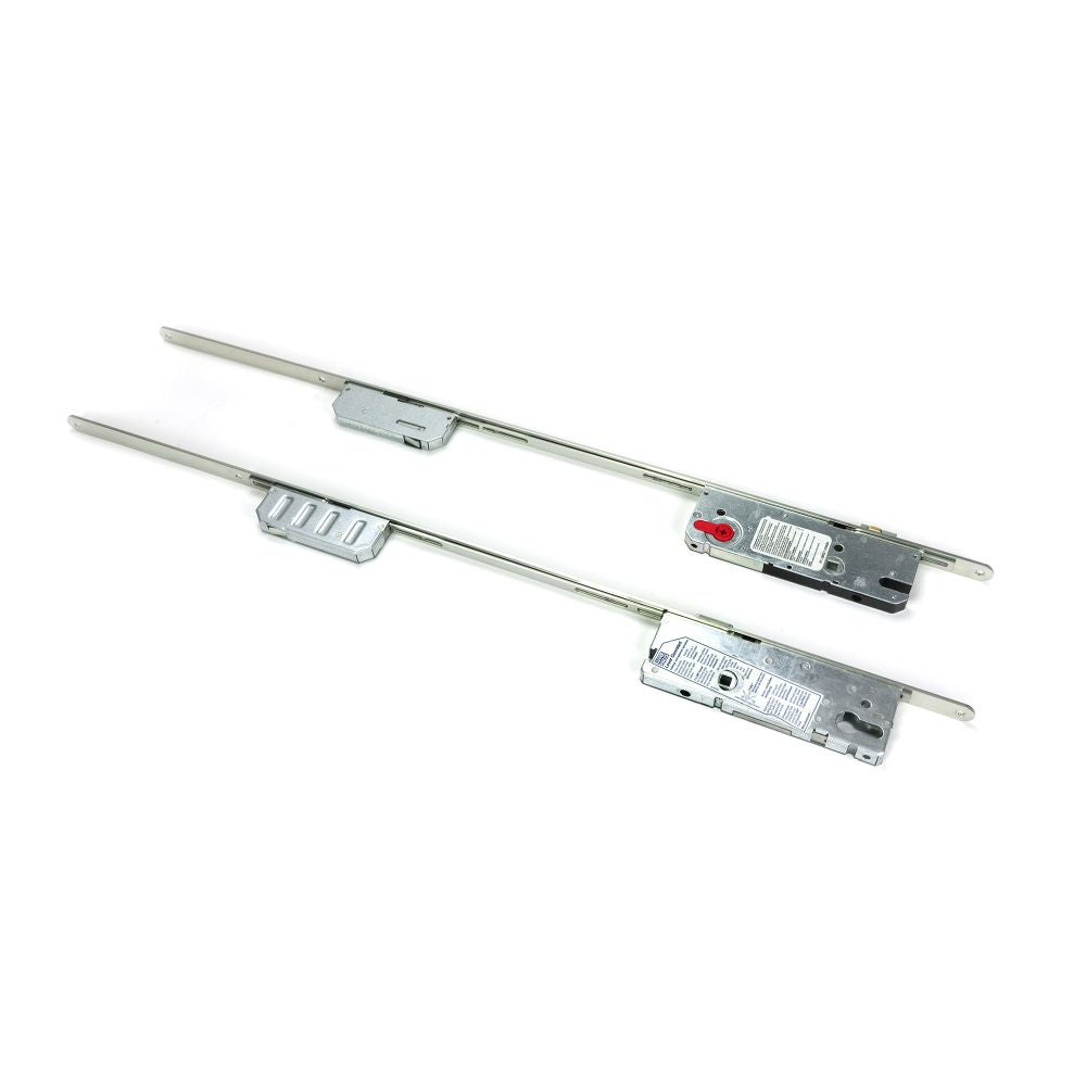 This is an image showing From The Anvil - BZP Winkhaus Espag Stable Door Lock 45mm BS available from T.H Wiggans Architectural Ironmongery in Kendal, quick delivery and discounted prices