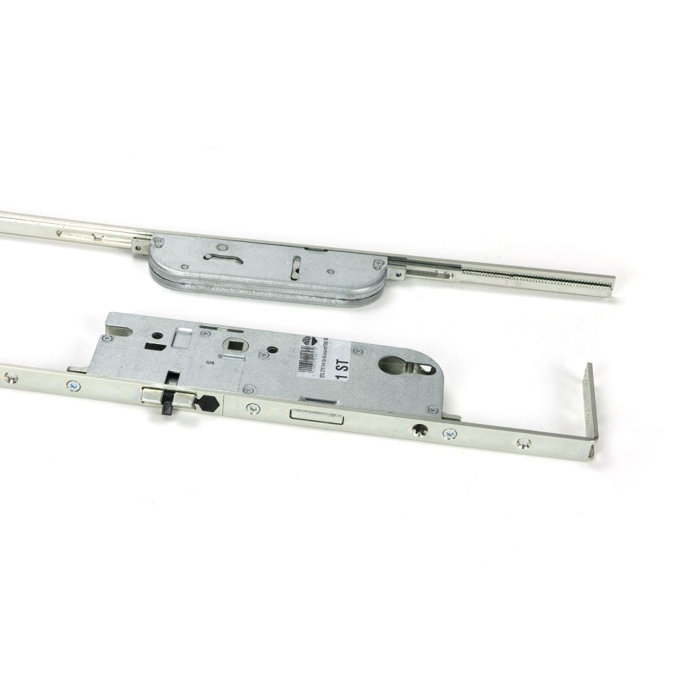 This is an image showing From The Anvil - BZP Maco Interlocking Stable Door Lock 45mm BS available from T.H Wiggans Architectural Ironmongery in Kendal, quick delivery and discounted prices